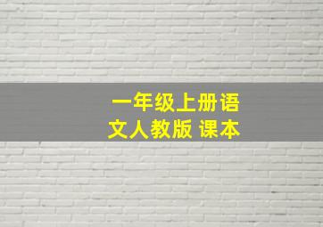 一年级上册语文人教版 课本